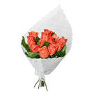 Ramo con 12 rosas naranja
