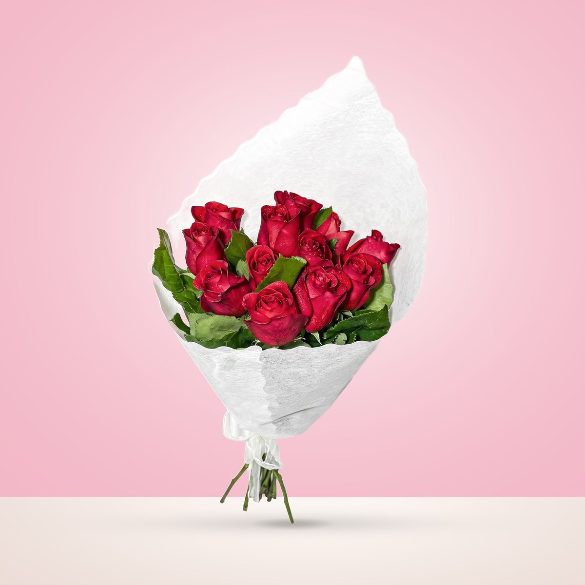 Ramo con 12 rosas rojas