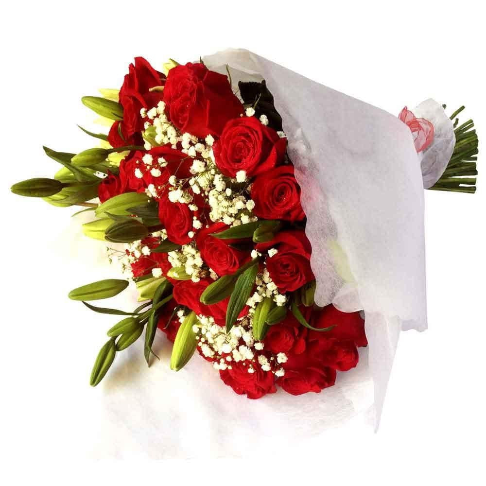 Ramo 36 rosas y lilium