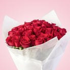 Ramo con 30 rosas, detalle de las flores