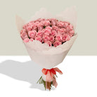 Ramo con 50 rosas, rosas rosadas