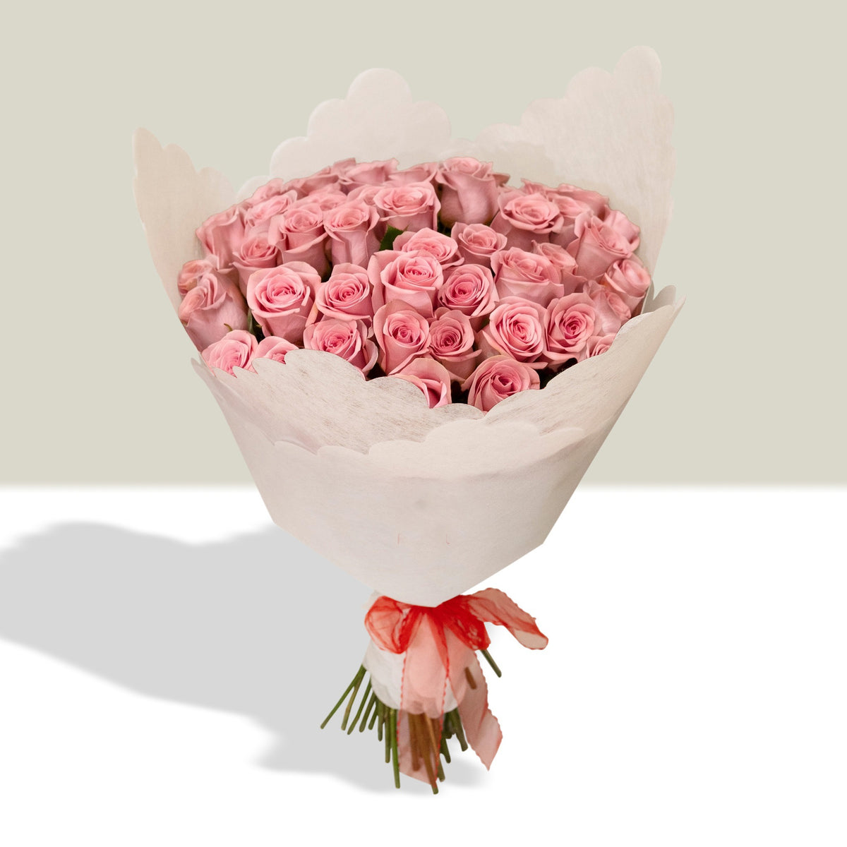 Ramo con 50 rosas rosadas