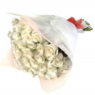 Ramo con 40 rosas, rosas blancas