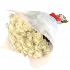 Ramo con 30 rosas, rosas blancas