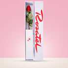 Caja Blanca Pequeña con 1 Rosa Roja