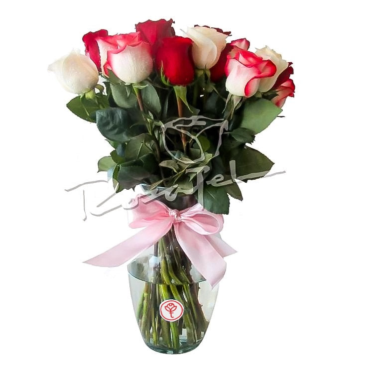 Arreglo 20 rosas mixtas