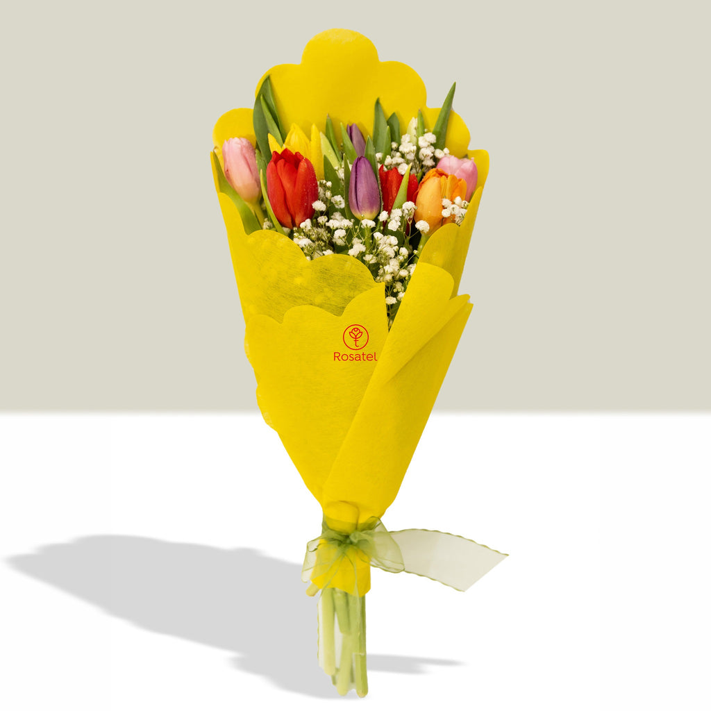 Ramo 10 tulipanes variados