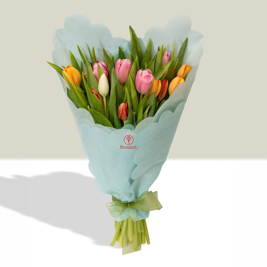 Ramo 30 tulipanes variados