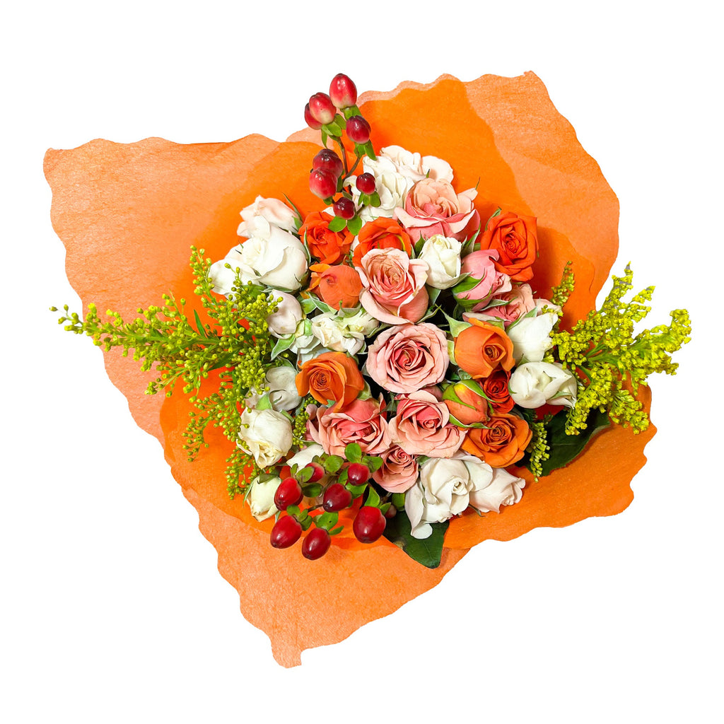 Ramo con 10 minirosas