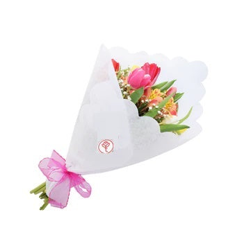 Ramo con 10 tulipanes y astromelias