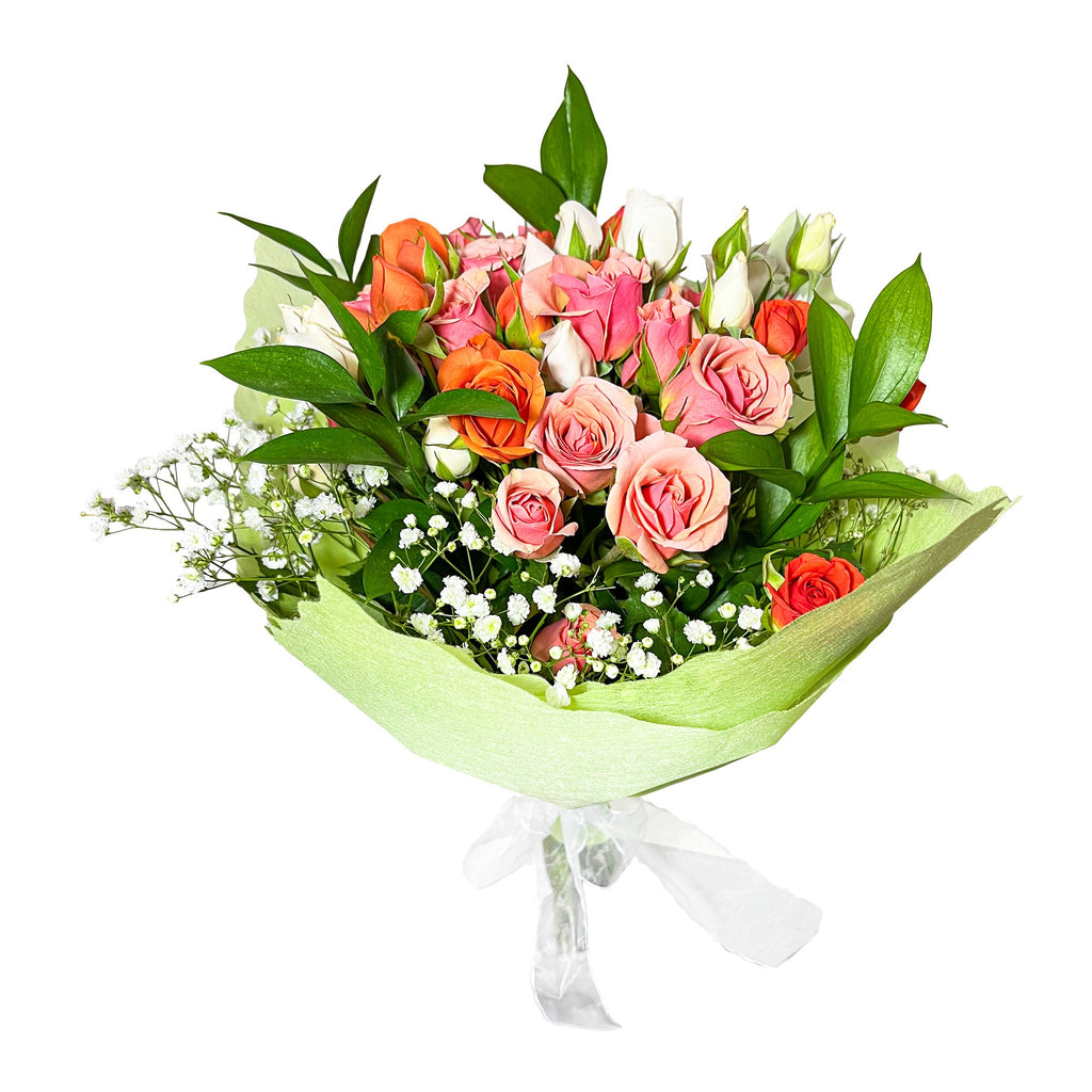 Ramo con 12 minirosas surtidas