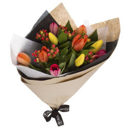 Ramo 10 tulipanes e Hiperycum
