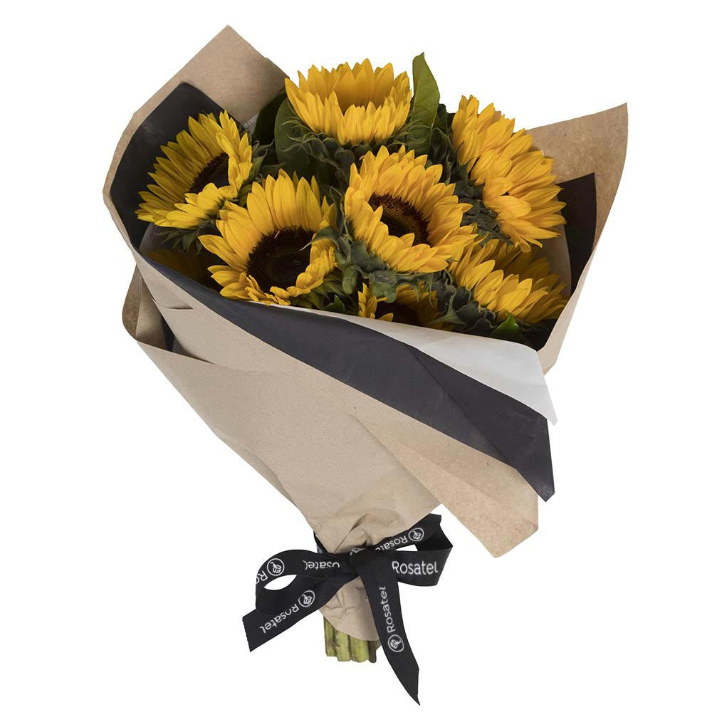 Ramo con 8 girasoles